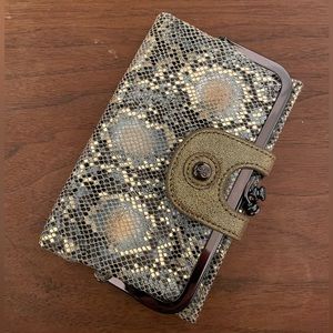 New Hobo Metallic Snake Wallet - Never Used!